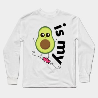 Avocado Is My Valentine Long Sleeve T-Shirt